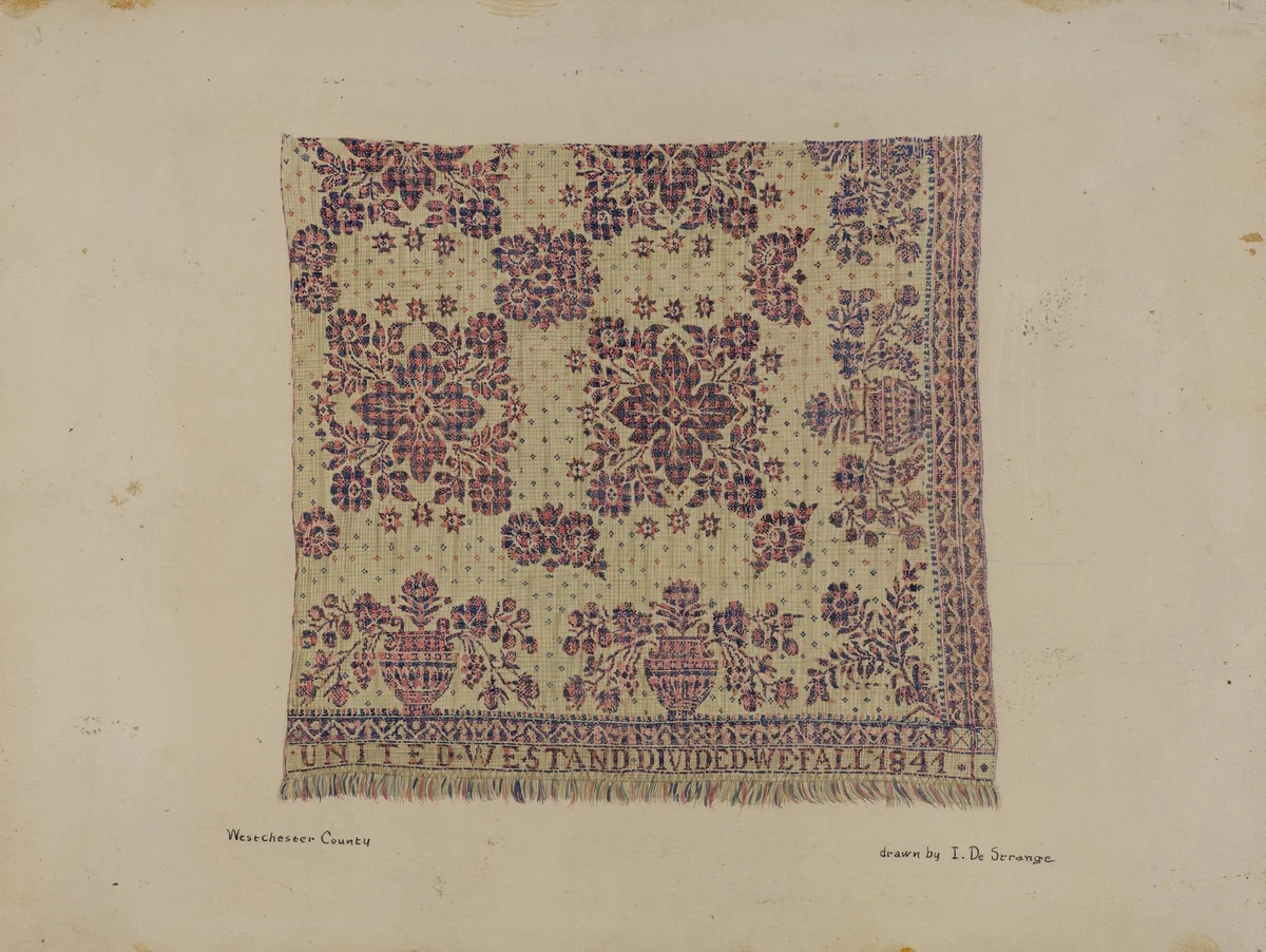 Quilt by Isabelle De Strange, index of american design, 1936