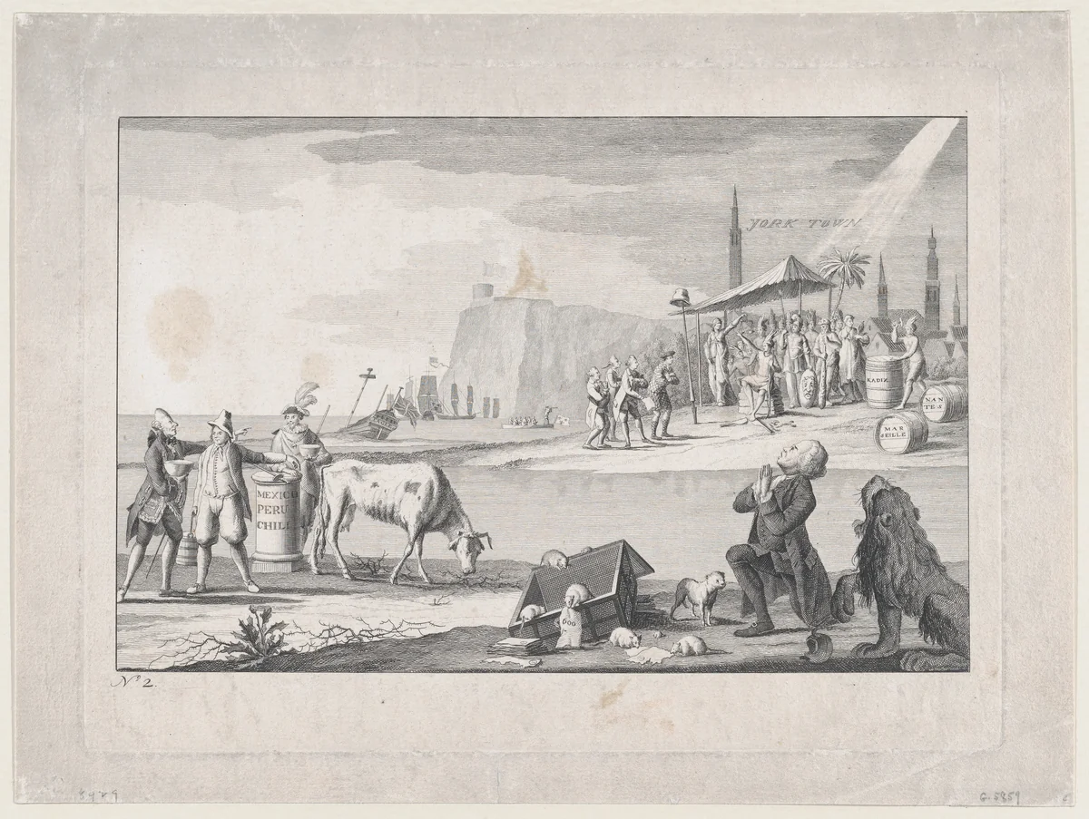 Yorktown by anonymous, print, 1781
