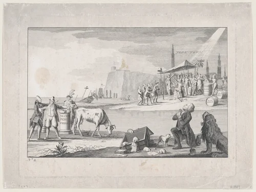 Yorktown by anonymous, print, 1781