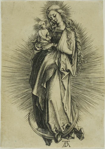 The Virgin on the Crescent by Albrecht Dürer, print, 1494-1504