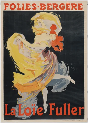Folies-Bergère, La Loïe Fuller (Loïe Fuller at the Folies-Bergère) by Jules Chéret, design, 1893