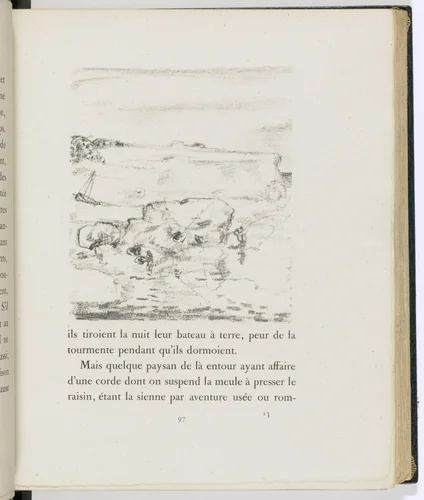 In-text plate (page 97) from Daphnis et Chloé by Pierre Bonnard, illustrated book, 1902