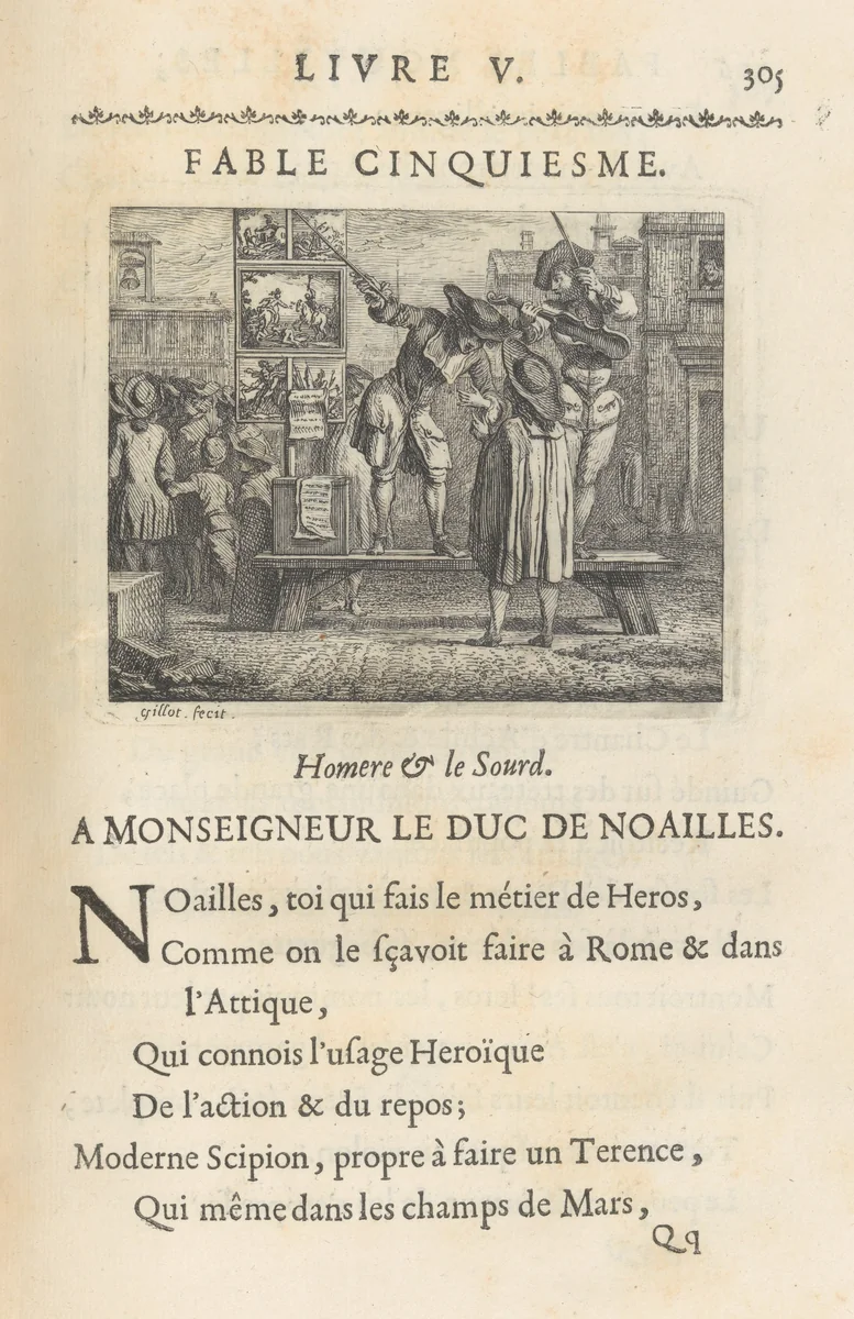 Fables Nouvelles, Dediées au Roy by Lamotte-Houdar, book, 1719