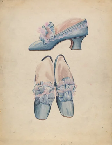Shoes by Jean Peszel, index of american design, 1935-1942