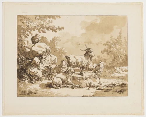 Pastorale 2 by Jean Baptiste Le Prince, print, 1764-1774