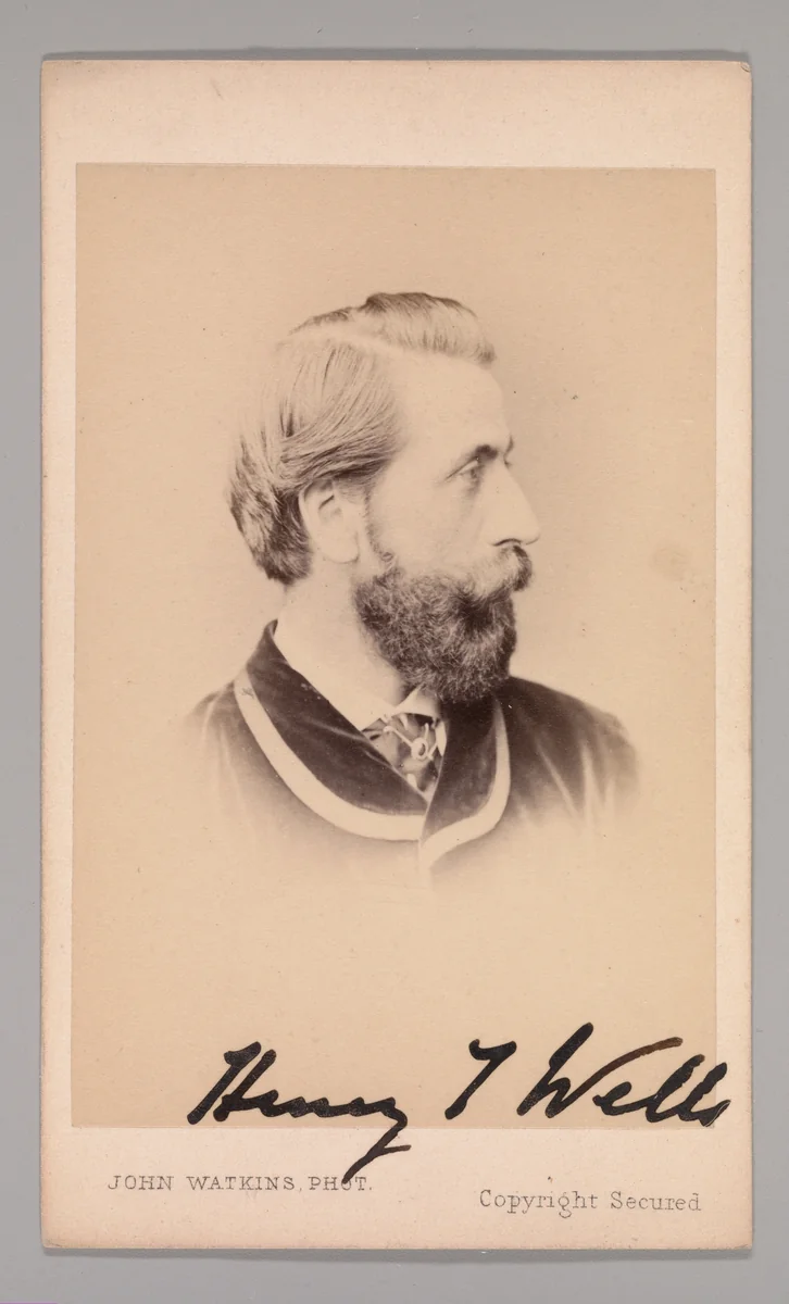 [Henry Tanworth Wells] by John and Charles Watkins, photograph, 1860-1869