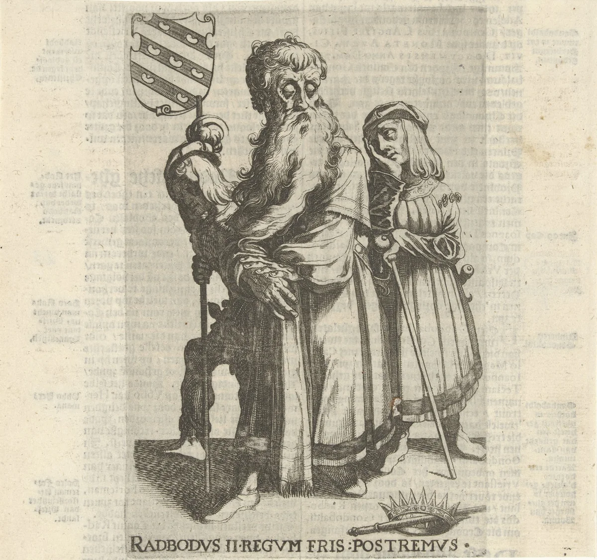 Radbod II by Simon Frisius, print, 1622