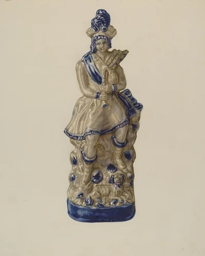 Statuette by Yolande Delasser, index of american design, 1939