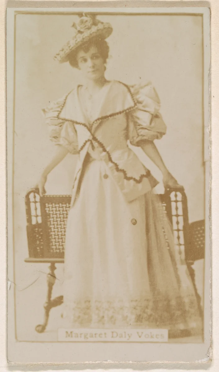 Margaret Daily Vokes, from the Actresses series (N245) issued by Kinney Brothers to promote Sweet Caporal Cigarettes by Kinney Brothers Tobacco Company, photograph, 1890