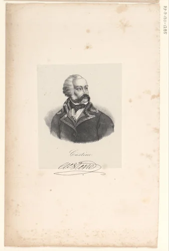 Portret van Adam-Philippe de Custine by anonymous, print, 1818-1842