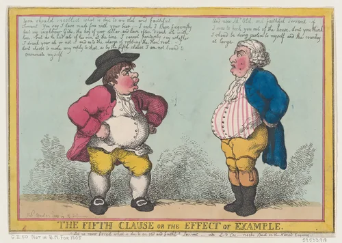 The Fifth Clause, or the Effect of Example by Thomas Rowlandson, print, 1805
