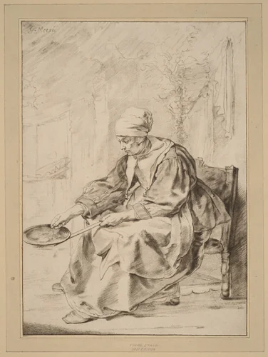Pancake Woman by Cornelis Ploos van Amstel, print, 1768