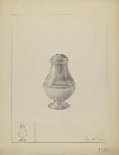 Silver Caster by Louis Annino, index of american design, 1936