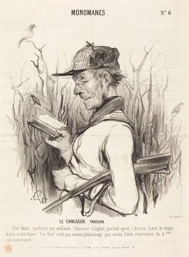 Le Chasseur Parisien by Honoré Daumier, print, 1841