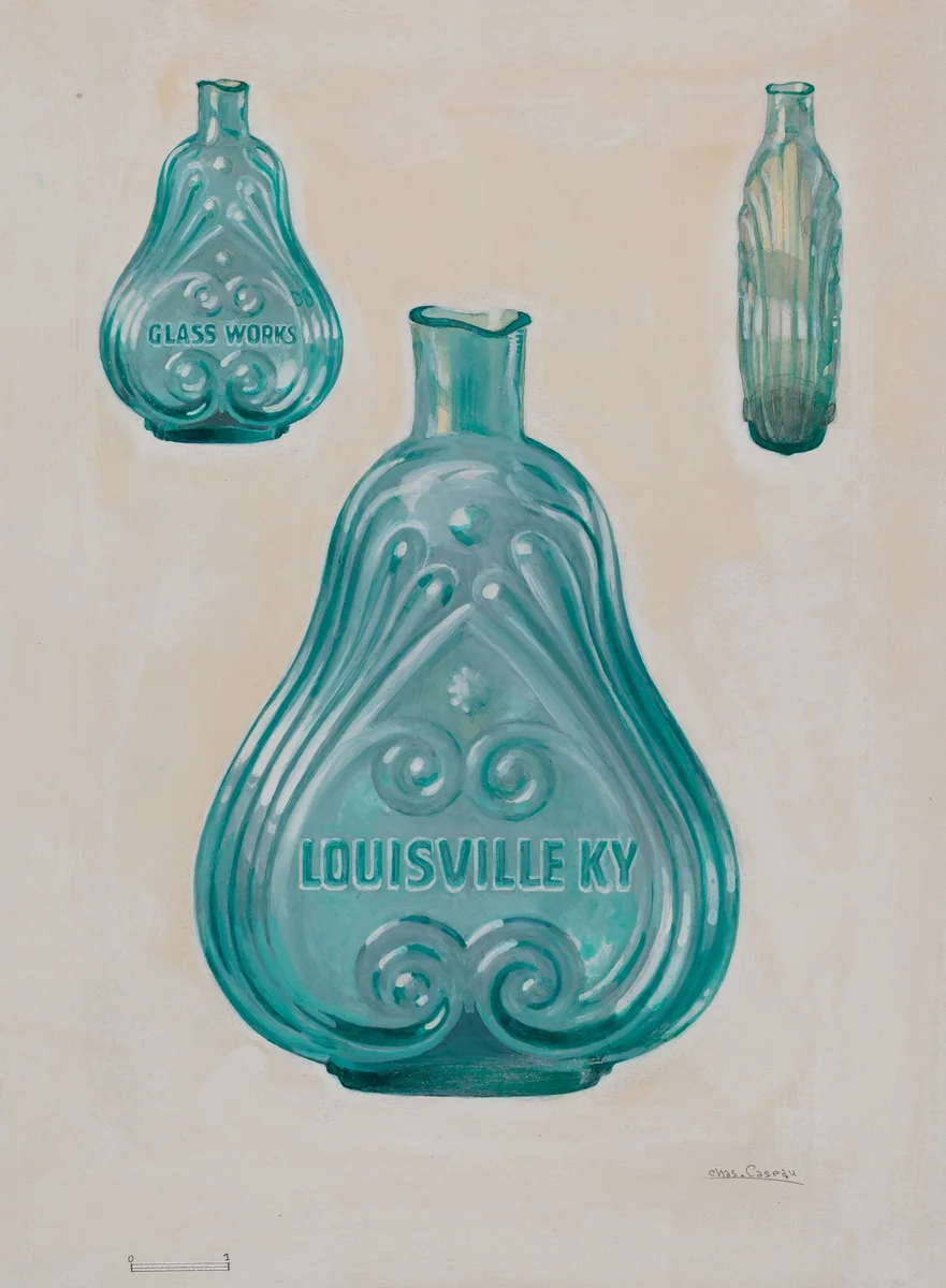 Flask by Charles Caseau, index of american design, 1936