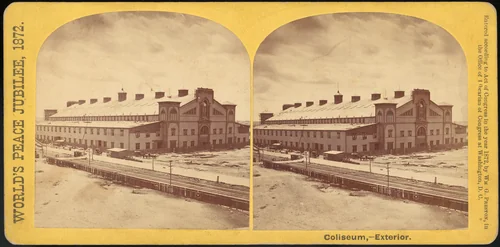 [Group of 11 Stereograph Views of the 1869 and 1872 World Peace Jubilees, Boston, Massachusetts, United States of America] by Charles Pollock, photograph, 1850-1919