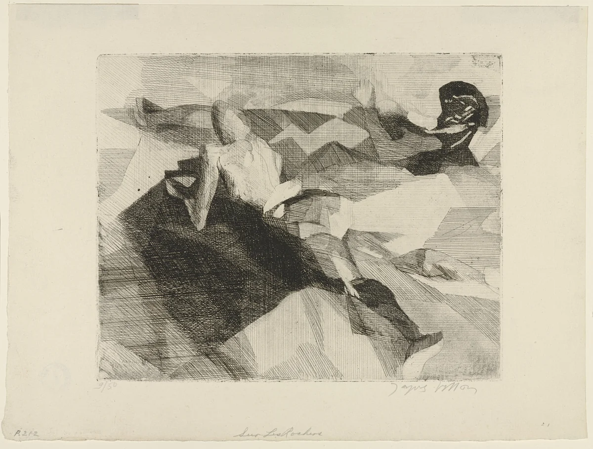 On the Rocks (Sur les rochers) by Jacques Villon, print, 1927