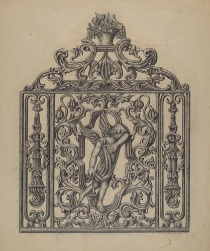 Cast Ornament by Henry Zwysen, index of american design, 1941
