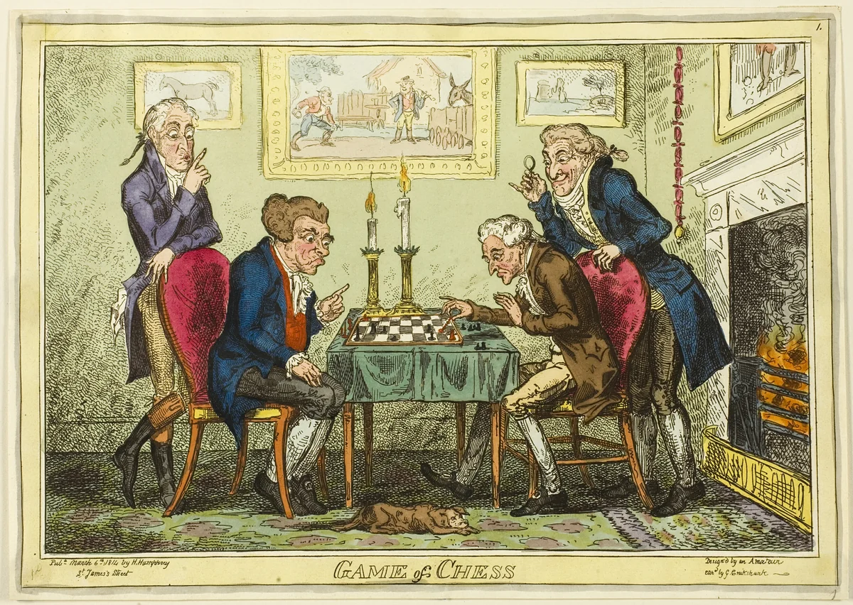 Game of Chess by George Cruikshank
Captain Frederick Marryat
Hannah Humphrey, print, 1814