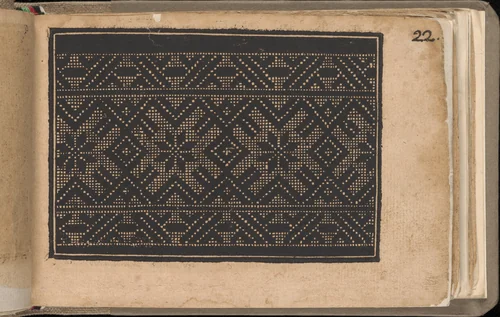 Schön newes Modelbuch (Page 22r) by Sigismundus Latomus, book, 1608