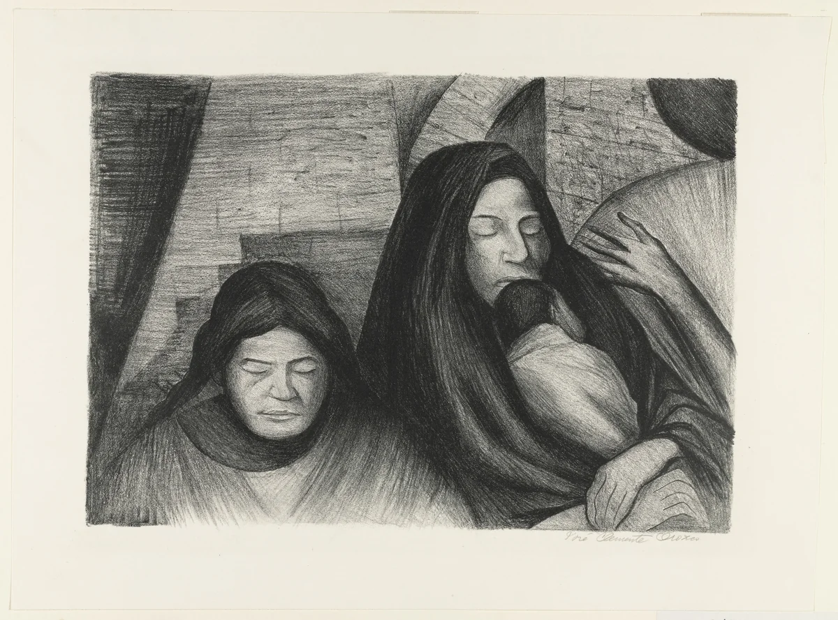 Three Generations (Tres generaciones) by José Clemente Orozco, print, 1929