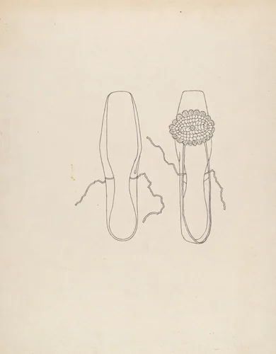 Slipper by Irene Lawson, index of american design, 1935-1942