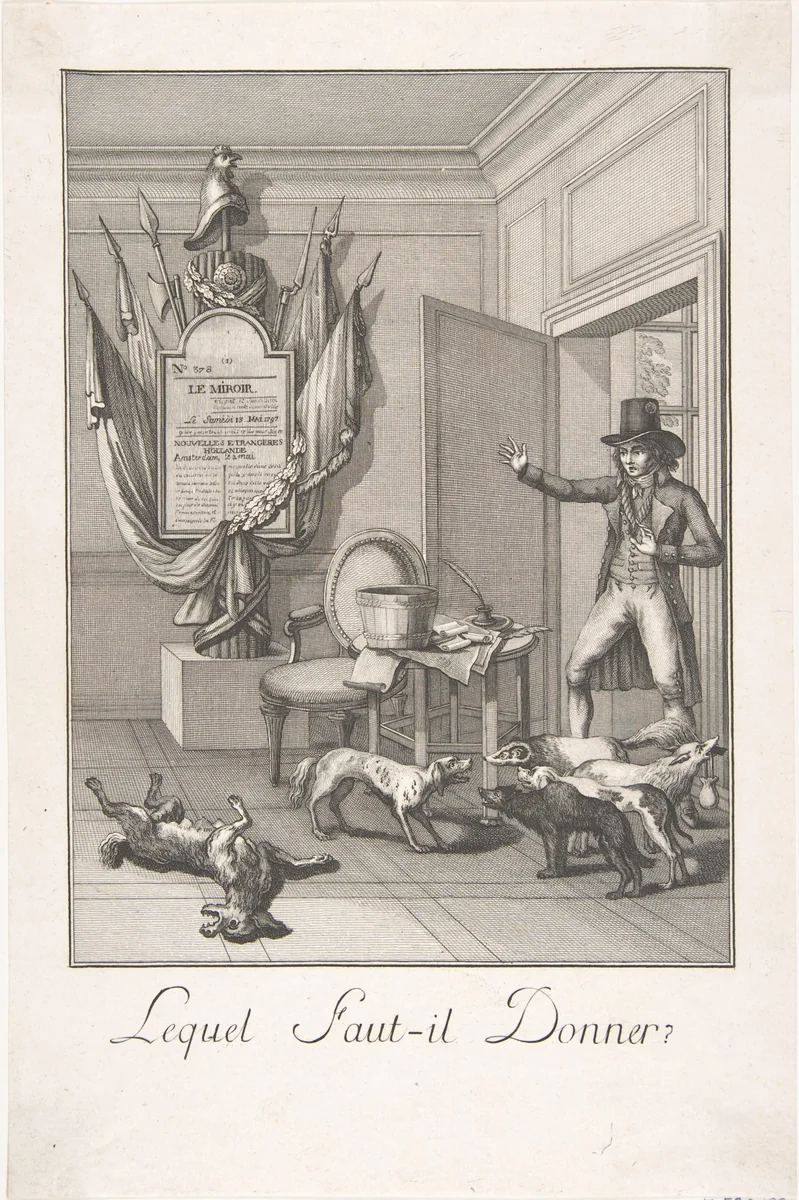 Lequel Faut-il Donner? by anonymous, print, 1797