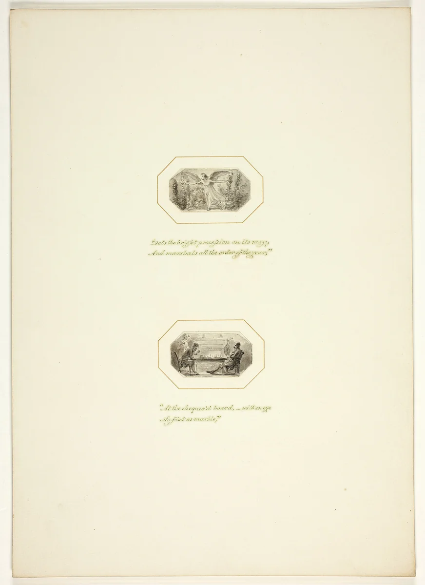 Study for a plate from The Task by Thomas Stothard, drawing, 1795-1805