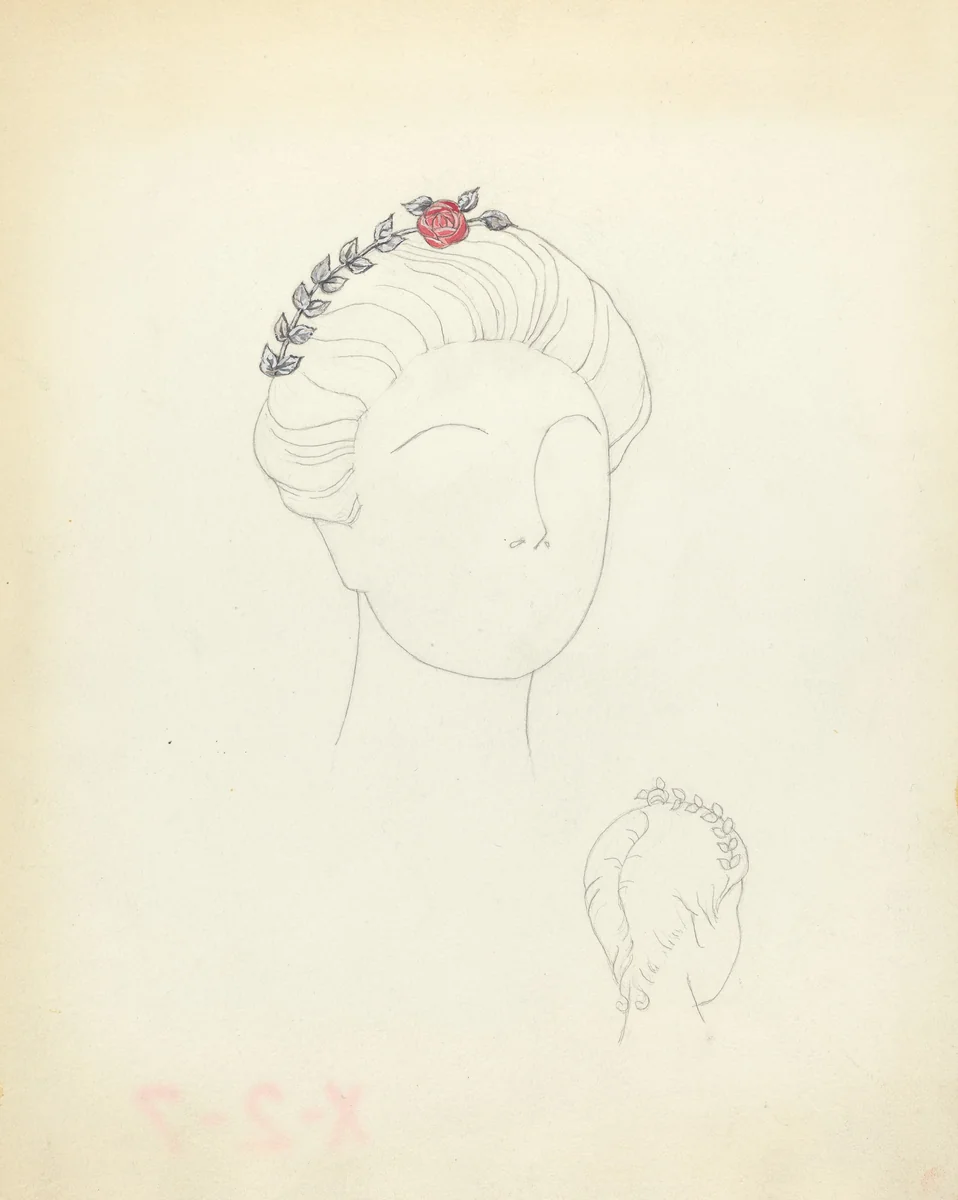 Hair Ornament by American 20th Century, index of american design, 1935-1942