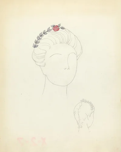Hair Ornament by American 20th Century, index of american design, 1935-1942