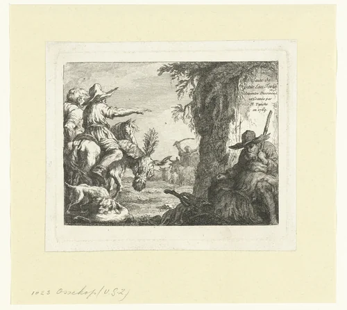 Titelblad met herders by Nicolas Tanché, print, 1769