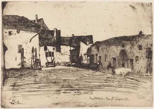 Liverdun by James McNeill Whistler, print, 1858