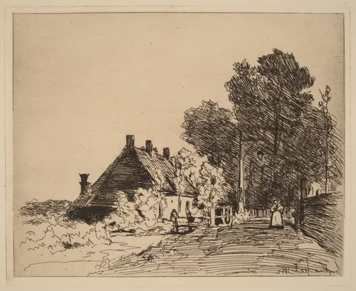 The Nurse (La Nourrice) by Johan Barthold Jongkind, print, 1862