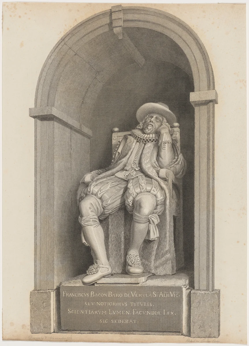 Francis Bacon by George Cooke, print, 1781-1834