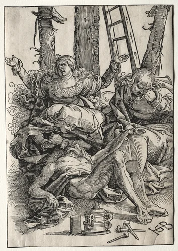 Lamentation by Hans Baldung, print, 1515-1517