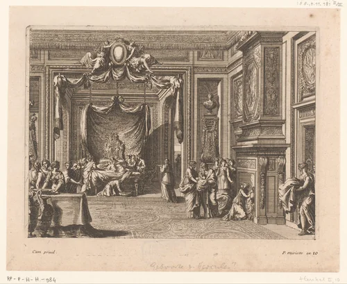 Geboorte van Hercules by Jean Lepautre, print, 1628-1682