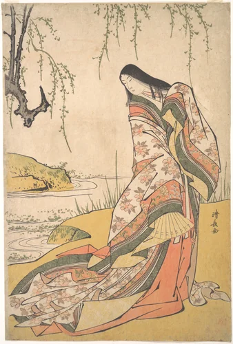 Kanjo: A Court Lady by Torii Kiyonaga (鳥居清長), print, 1790-1810