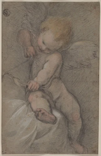 Cupid Drawing His Bow by Federico Barocci, drawing, 1560-1569