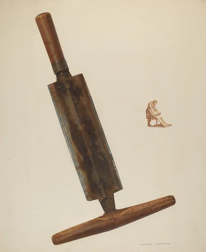 Currier's Shaving Knife by Oscar Bluhme, index of american design, 1940