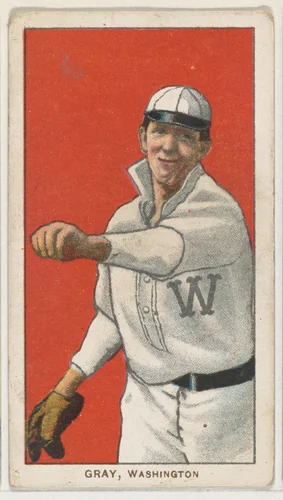 Gray, Washington, American League, from the White Border series (T206) for the American Tobacco Company by American Tobacco Company, print, 1909-1911