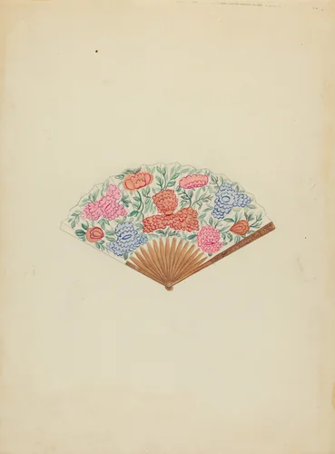 Fan by Vincent Burzy, index of american design, 1940
