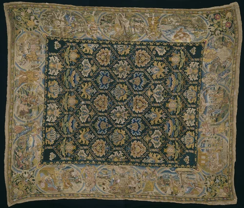 Table Carpet by Southern Germany, textile, 1600-1610