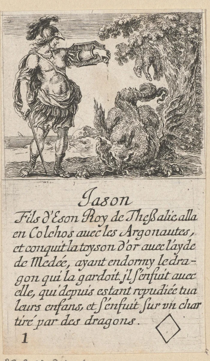 Ruiten één by Stefano della Bella, print, 1620-1664