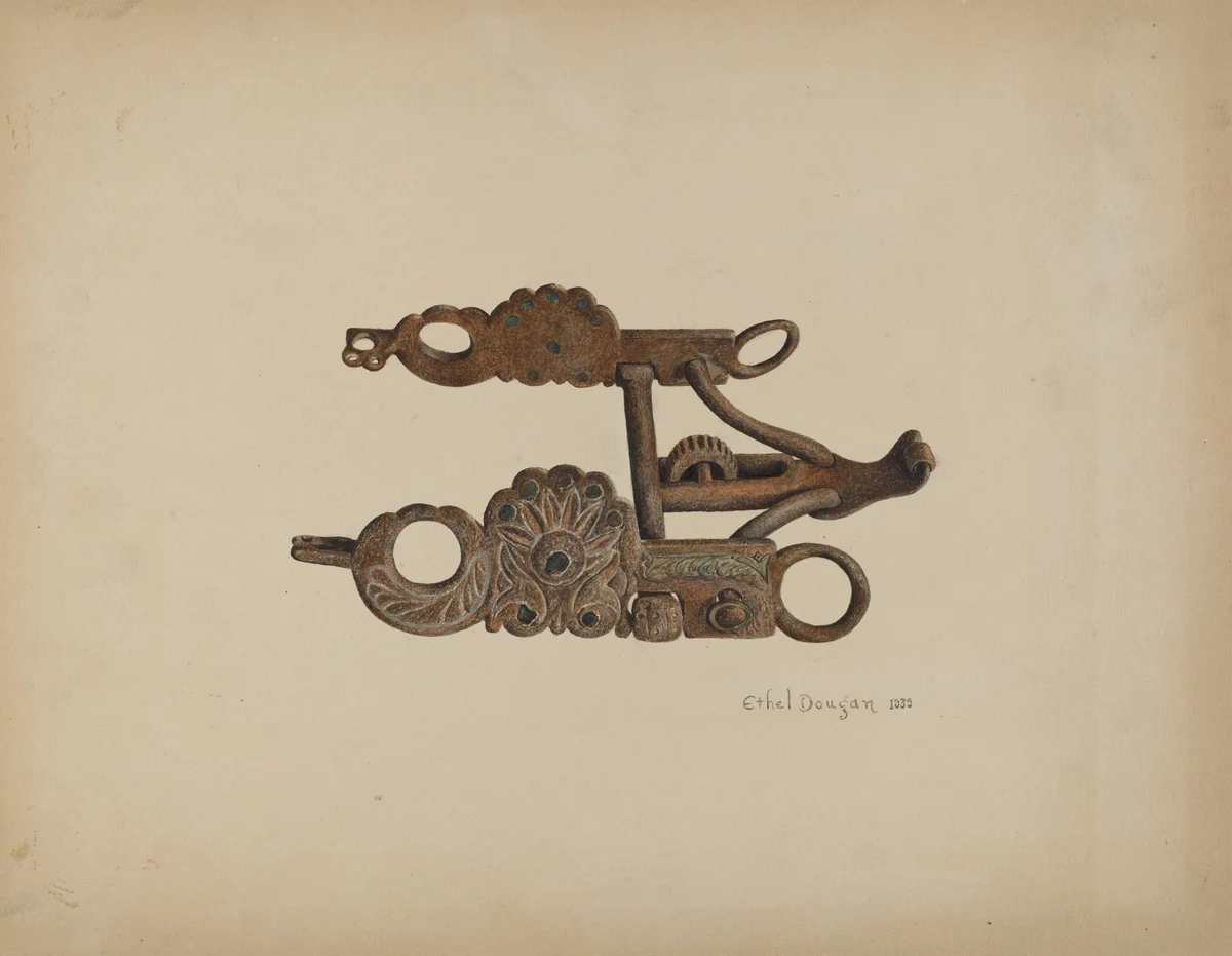 Iron Bit by Ethel Dougan, index of american design, 1939