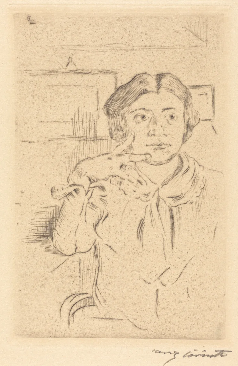 Gattin des Künstlers (Wife of the Artist) by Lovis Corinth, print, 1909