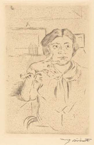 Gattin des Künstlers (Wife of the Artist) by Lovis Corinth, print, 1909