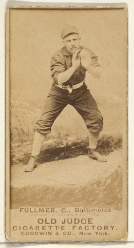 Fullmer, Catcher, Baltimore Orioles, from the Old Judge series (N172) for Old Judge Cigarettes by Goodwin & Company, photograph, 1888