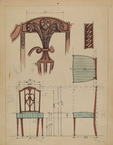 Side Chair by M. Rosenshield-von-Paulin, index of american design, 1936