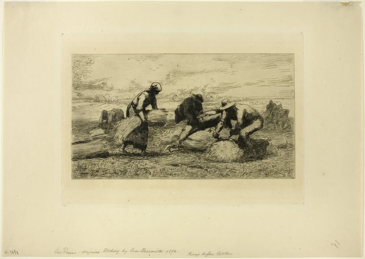 The Reapers by Léon Augustin Lhermitte, print, 1867-1877