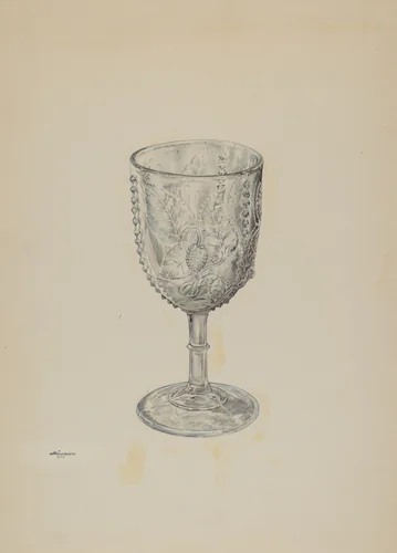 Goblet by Ralph Atkinson, index of american design, 1939